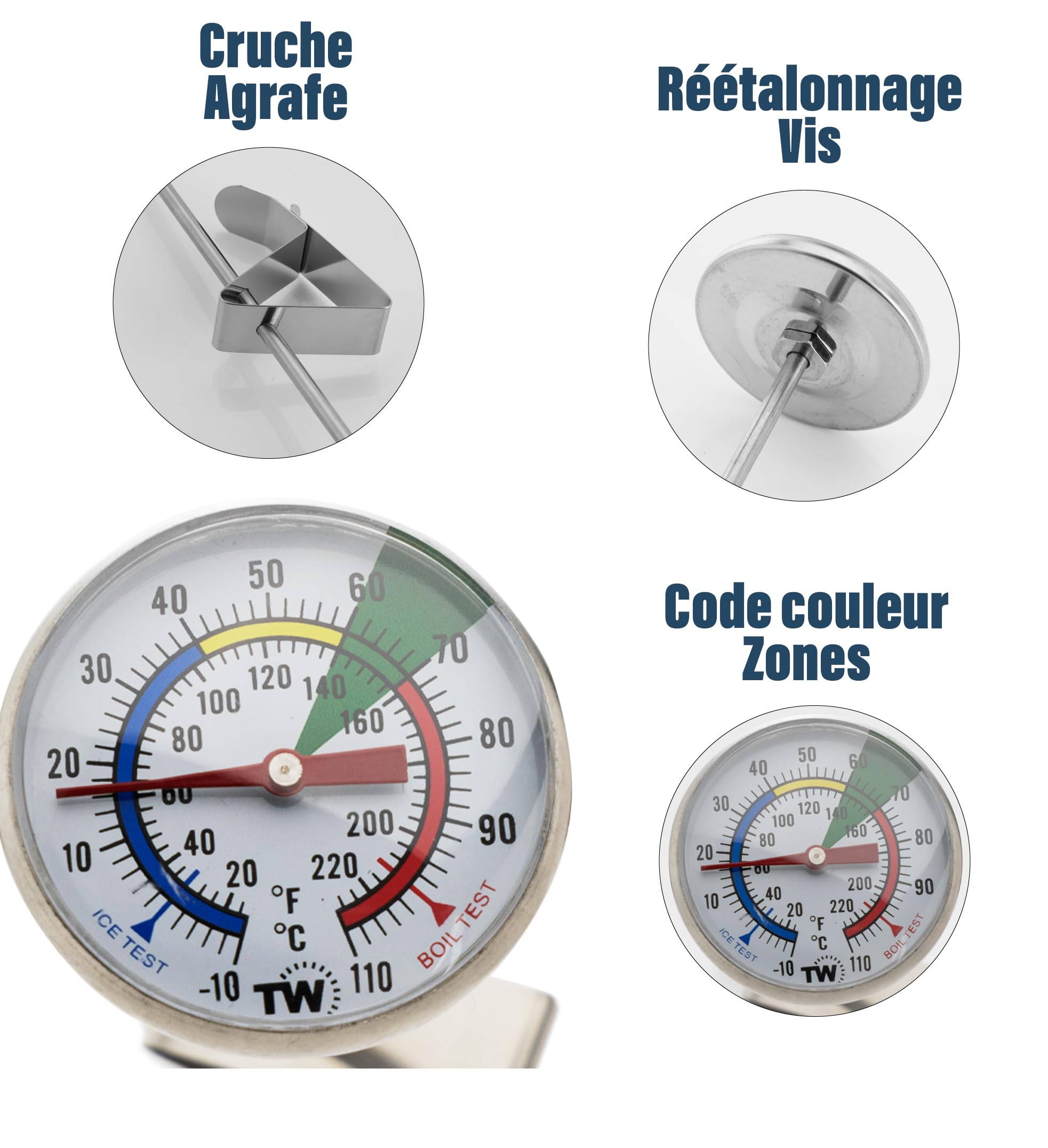 Melkkannen, melkopschuimers en thermometers - Brandmeesters