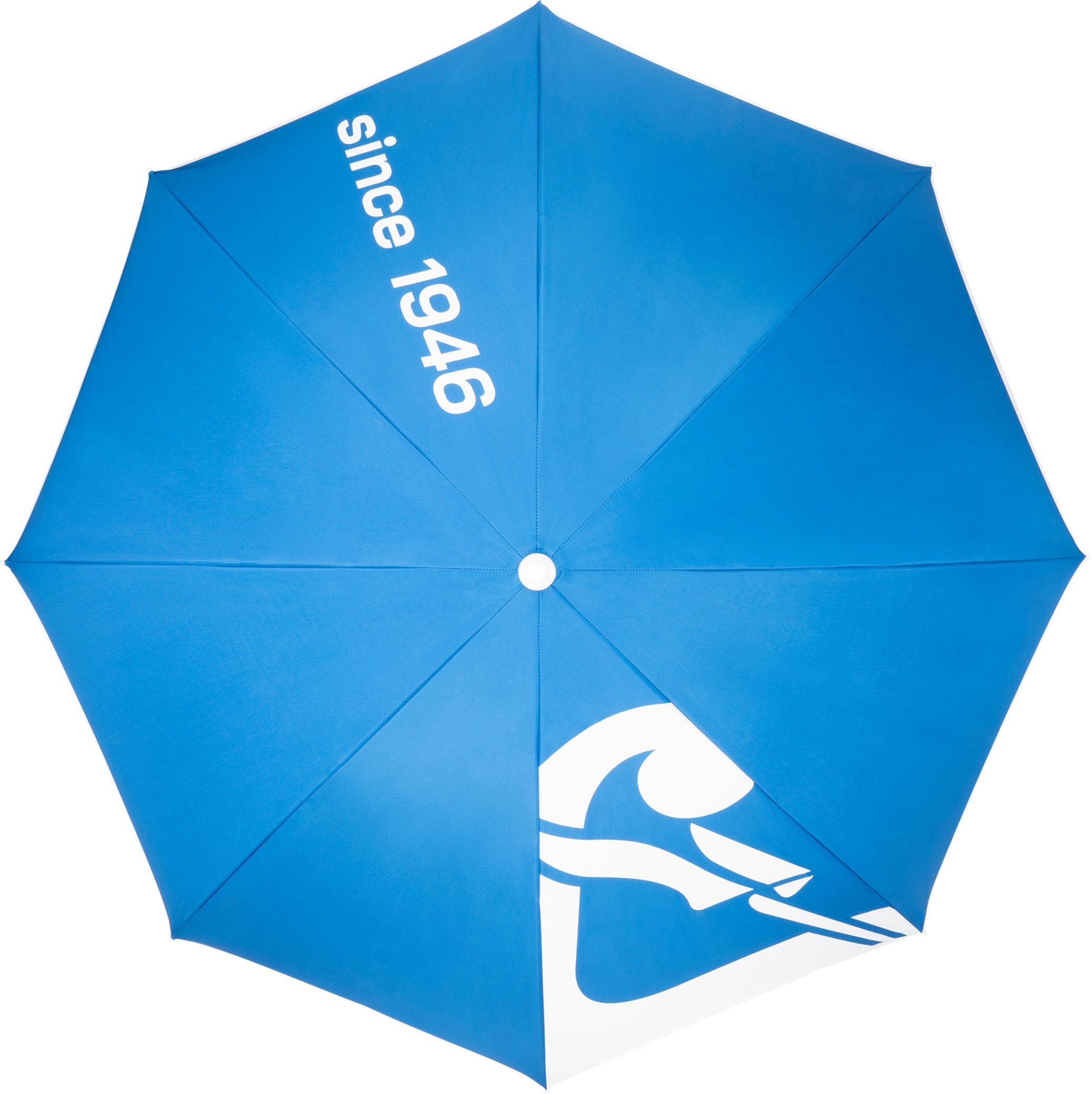 Cressi Sunshell Pro Umbrella - Parasol d'Extérieur Léger et Portable, Réglable et Inclinable pour se Protéger du Soleil et des Intempéries, Bleu/Blanc/Noir, Ø 220cm, Unisex