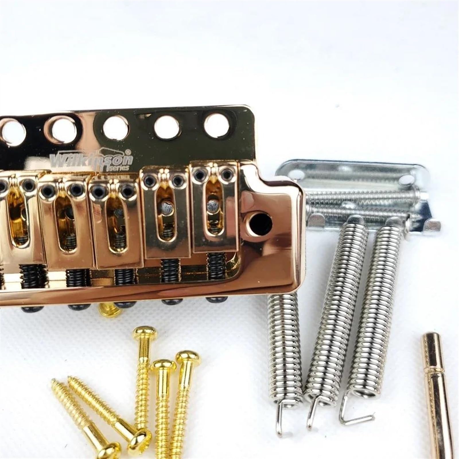 Parti del ponte della chitarra Chitarra Elettrica Fissa 6 Viti ST Tremolo Vibrato Bridge Gold