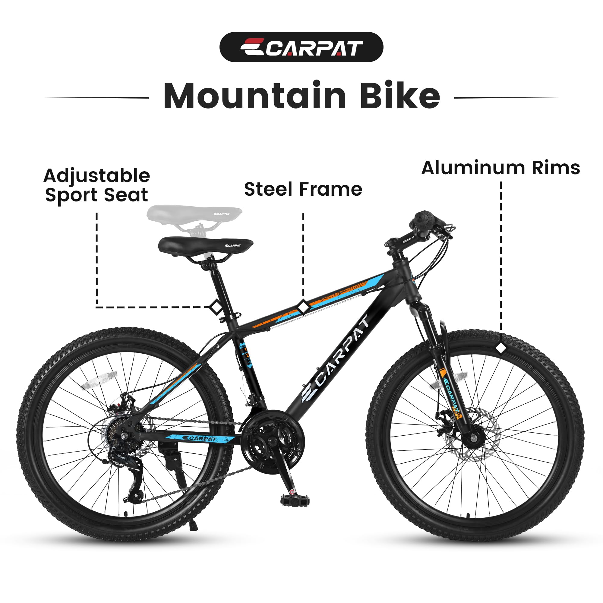 Amazon.com : S26102 26 Inch Mountain Bike 21 Speeds with