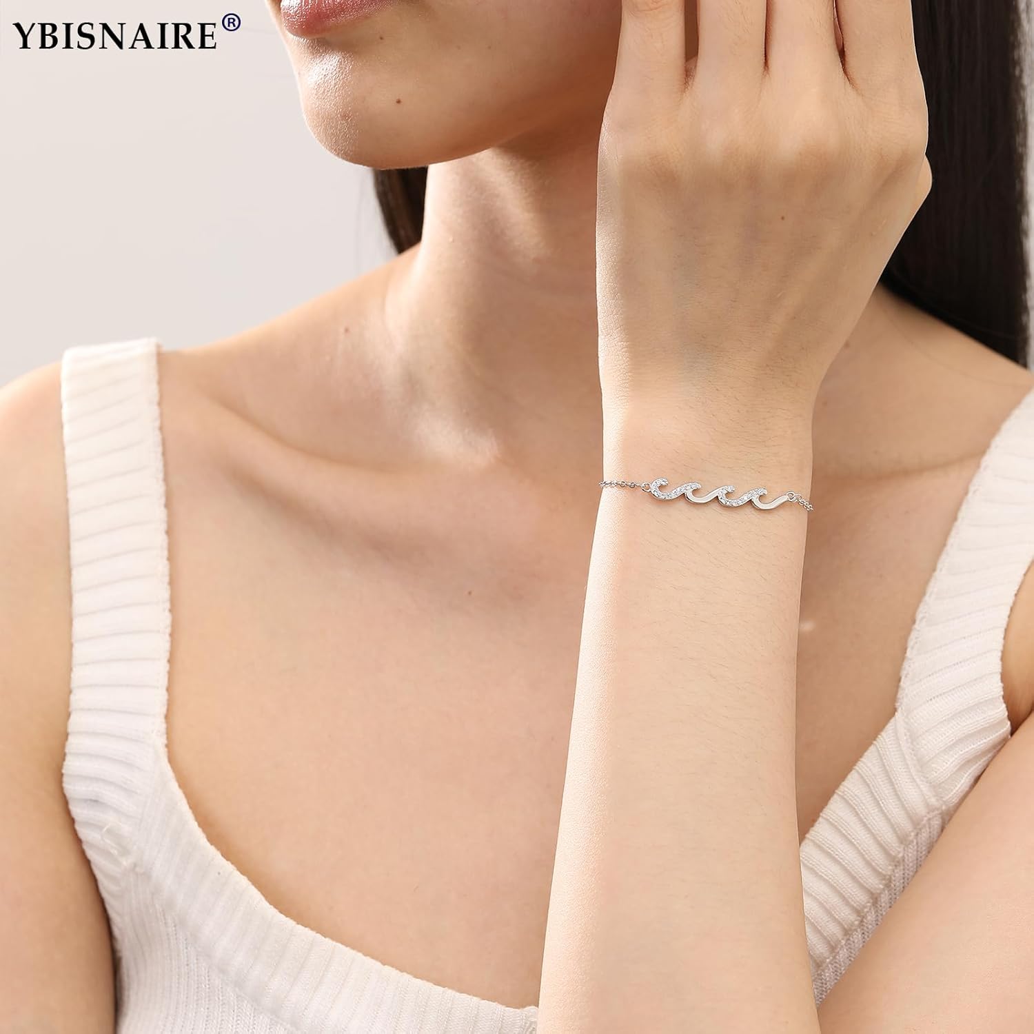 Birthday Gifts for Women Mom Wife Grandma Daughter Friend Bestie Sister, Silver Waves Bracelet Gift for Woman Birthday Gifts Ideas, The Waves of Life Gift for Christmas Mothers Day - Image 8