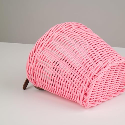 Miniatura 4 de Kcgani Cesta de bicicleta para niños y niñas, pequeñas cestas delanteras de triciclo pequeñas, kit de accesorios de decoración de bicicleta de