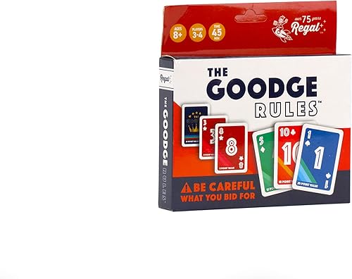 Miniatura 2 de Regal Games - The Goodge Rules - Divertido juego de cartas de oferta familiar - Ideal para 3-4 jugadores a partir de 8 años