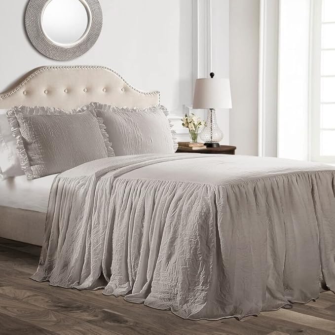 Lush Decor Ruffle Skirt Bedspread 3-Piece Full