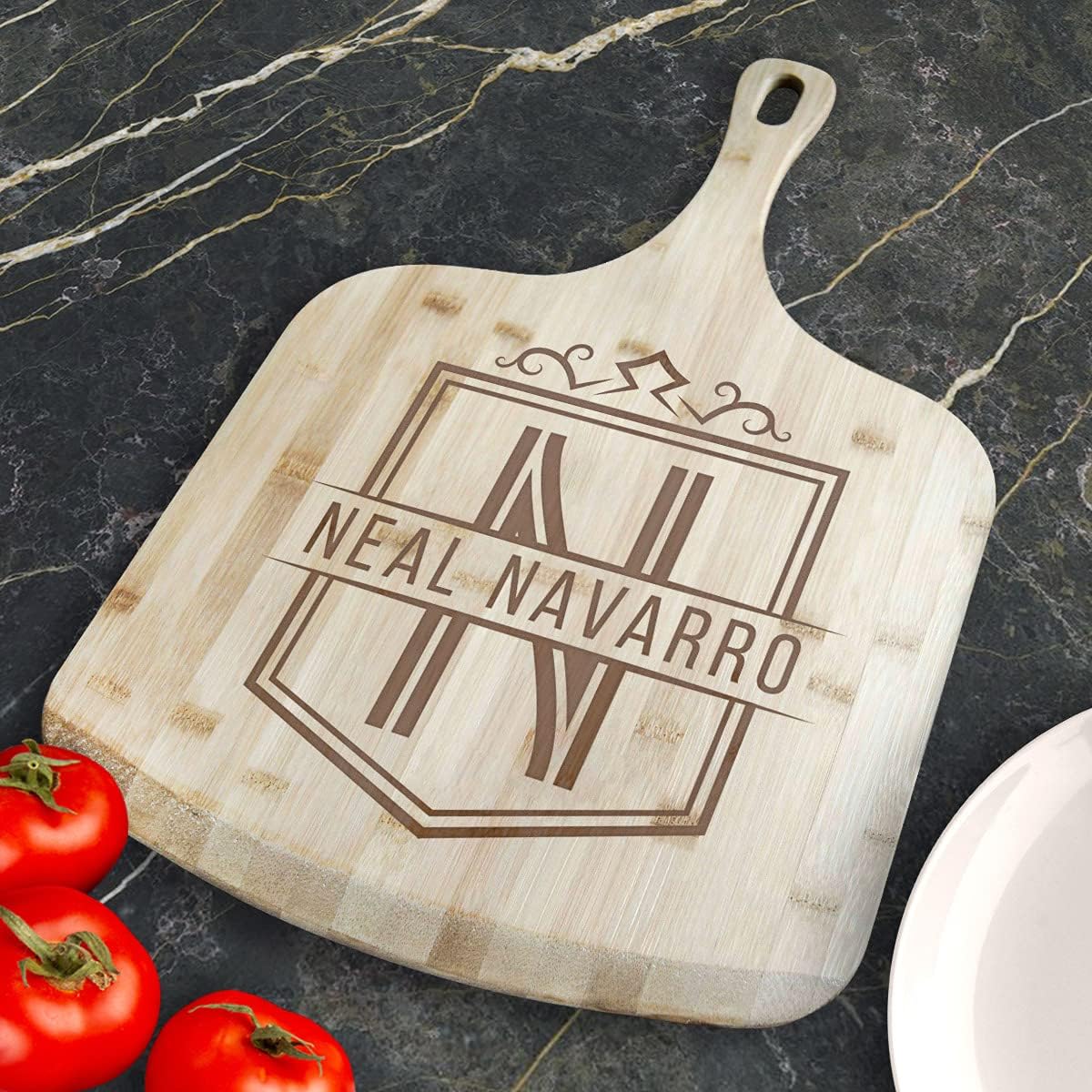 Personalized Bamboo Pizza Board with Name
