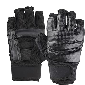 MMA Gloves Men Grappling Gloves | RDX MMA Training Mitts, Lightweight Grappling Karate Gloves, Half Pinger Kickboxing, Sparling, Martial Arts, Muay Thai Training Mitts