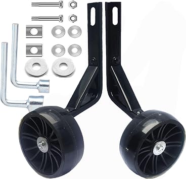 Flash Training Wheels for 12 14 16 18 20 Inch Bike,Bicycle Training Wheels for Single Speed Kids Bike 20inch