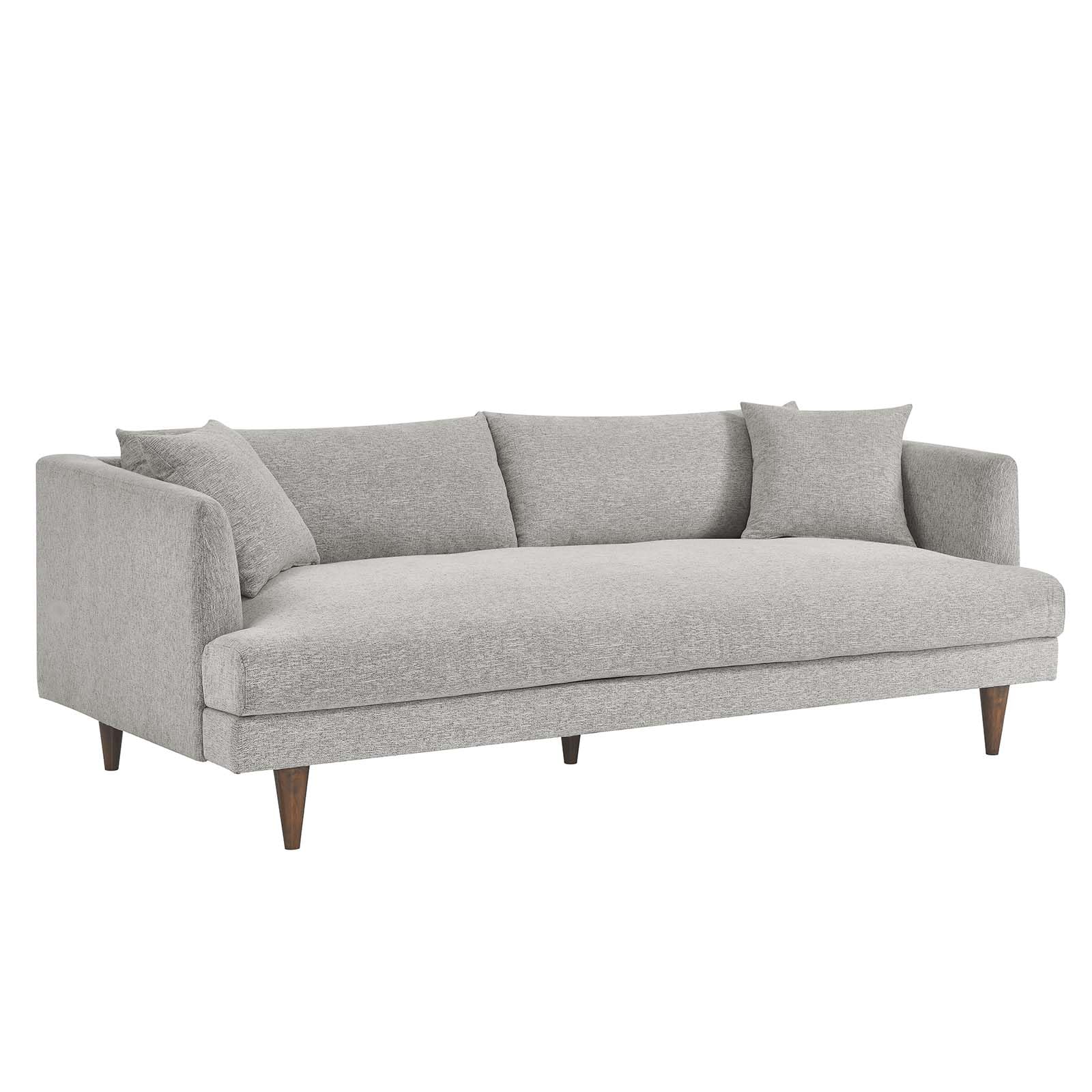 Amazon.com: Modway Zoya Sofas, Light Gray Fabric : Home & Kitchen