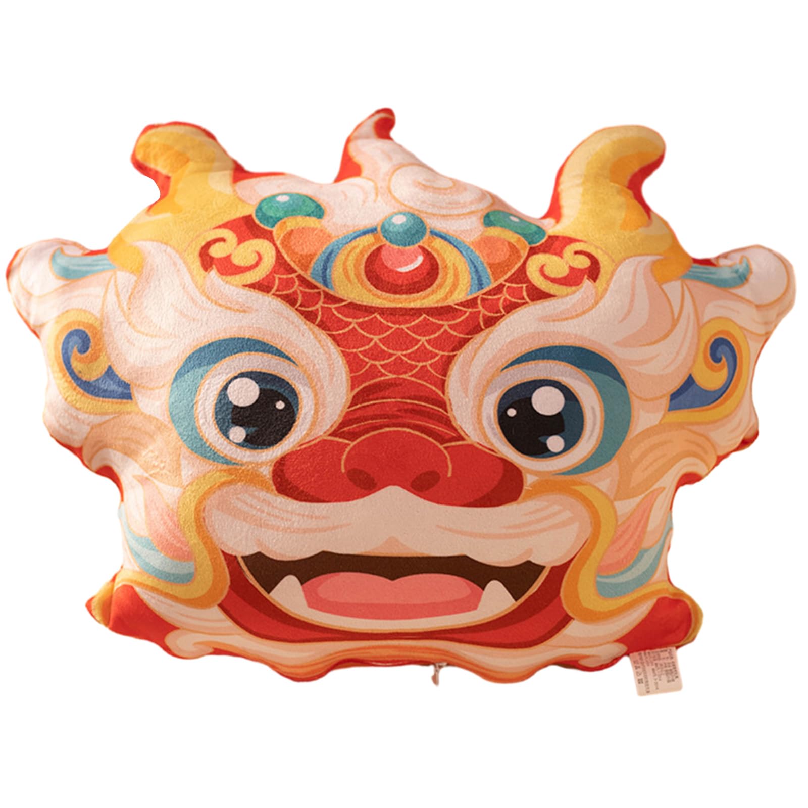 Tsophreniq Auspicious Dragon Dragon Year Lucky Throw Pillow Collectible Dragon Year Cushion Pillow Rich Colors Celebration