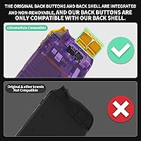 Vista 3 de eXtremeRate Juego completo de botones de repuesto de oro cromado para cubierta de vapor, parachoques ABXY D-pad personalizado para parachoques ABXY