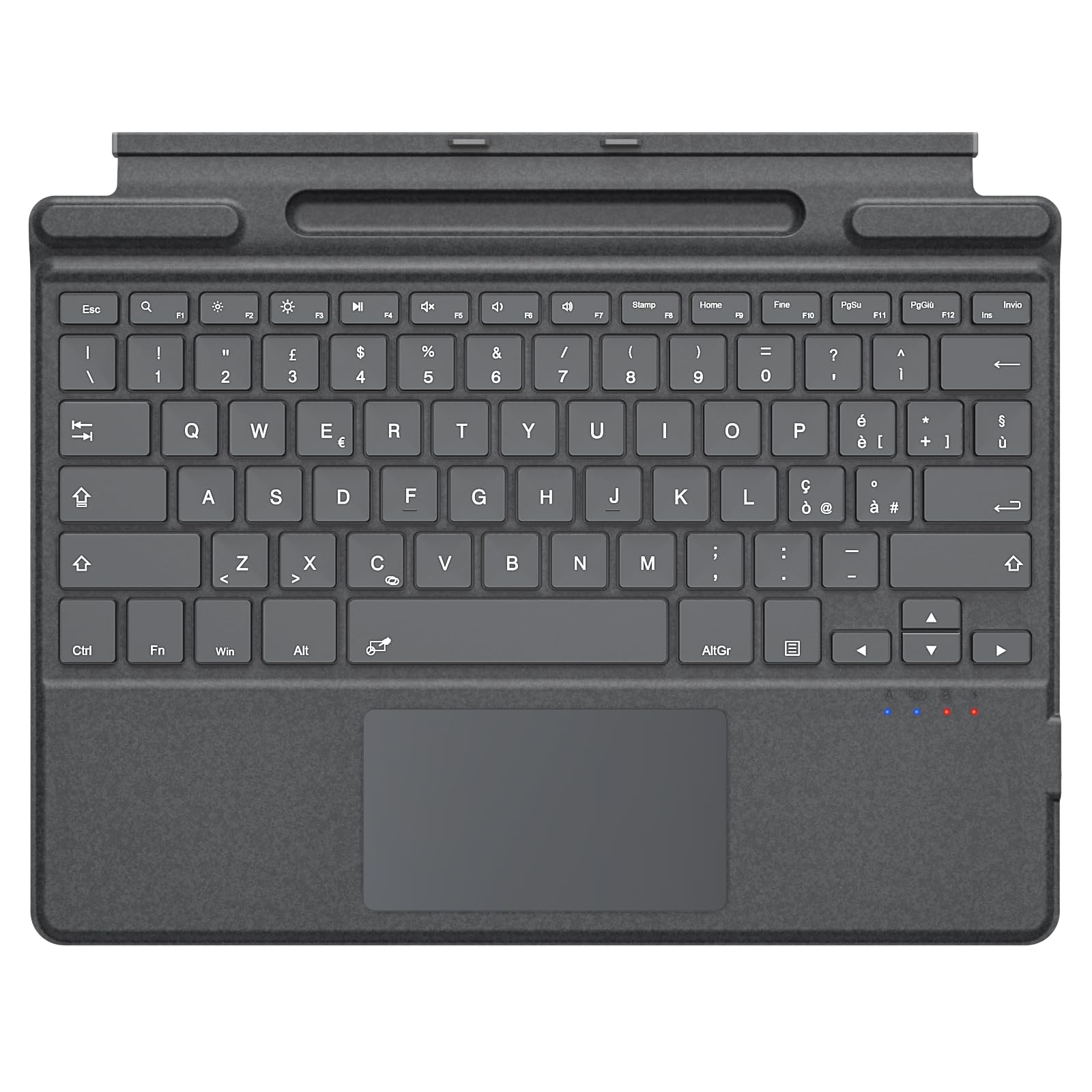 tastiera itальiana compatibile surface pro con trackpad e porta pennino