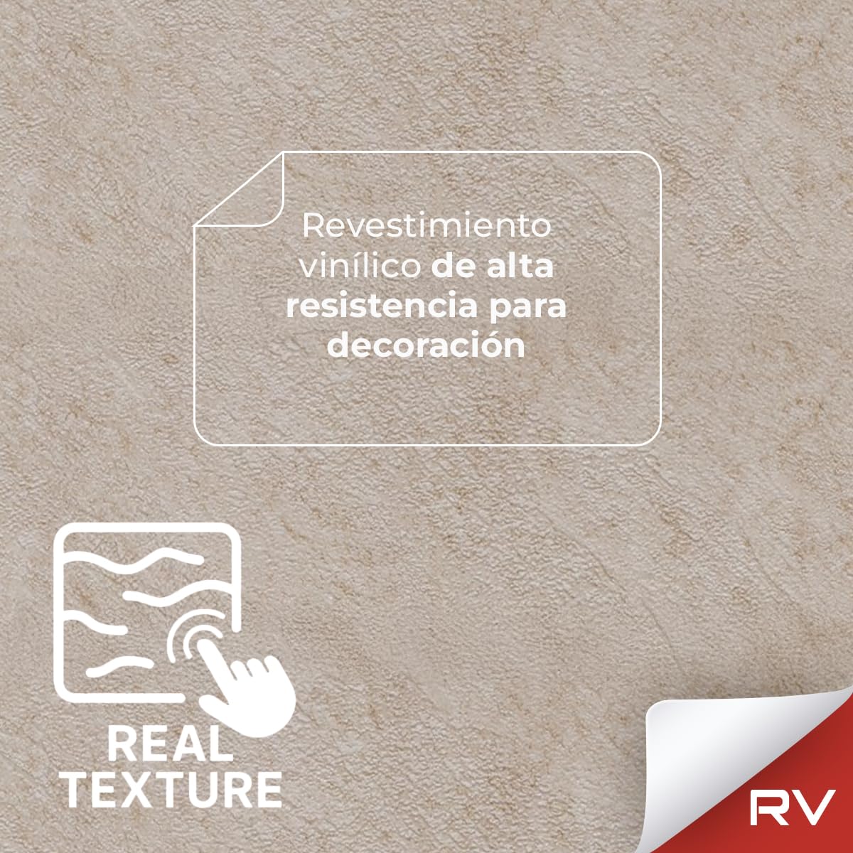 Vinilo de Alta Resistencia para Suelo Extra Resistencia y Cubre Azulejos - Arena Beige - 123 x 200 cm