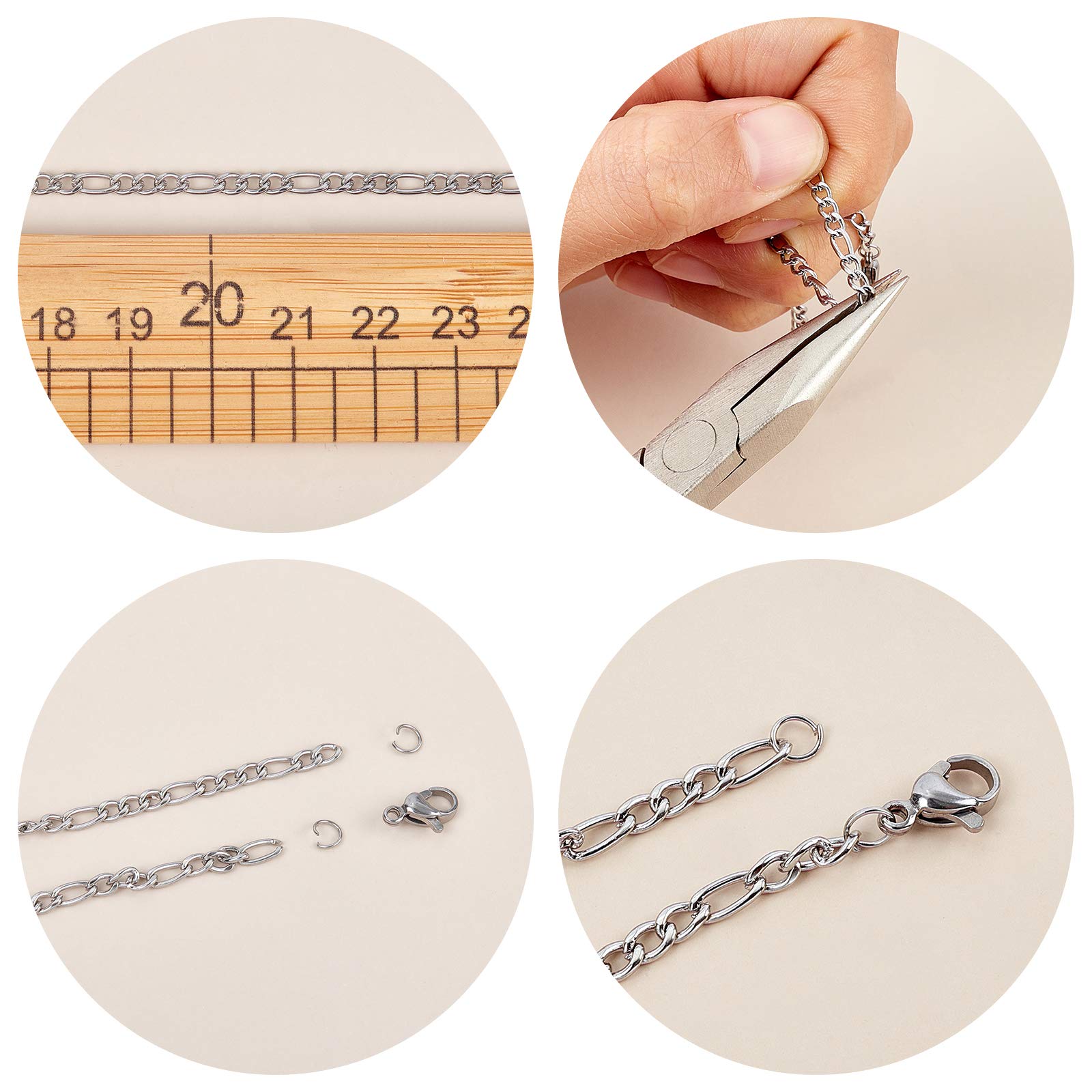 Collane A Catena In Acciaio Inossidabile 304 Anti-ossidazione All'ingrosso - Foto 13