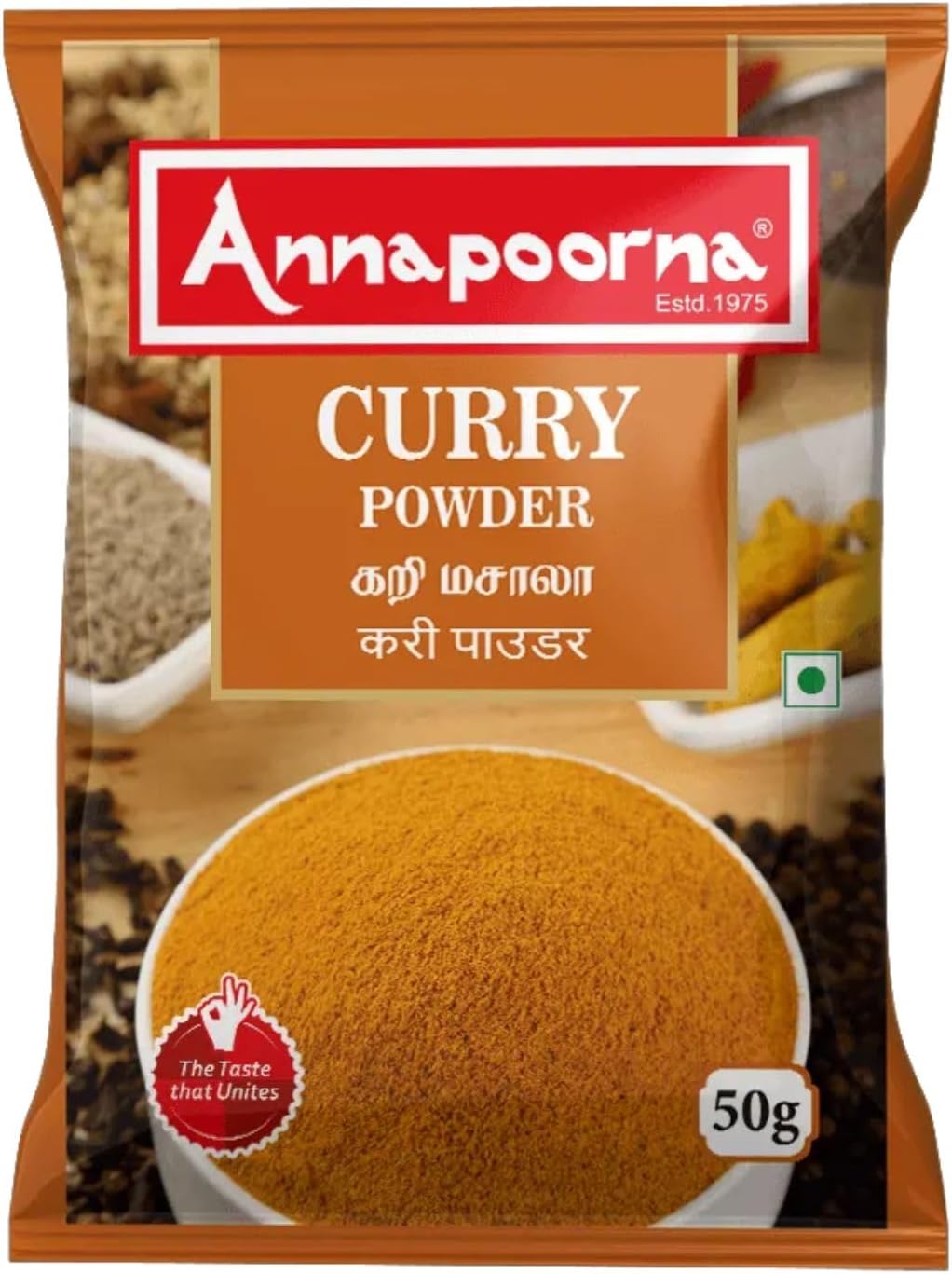 ANNAPOORNA Curry Powder 500g (Pack of 10 x 50g) The Taste That Unites !