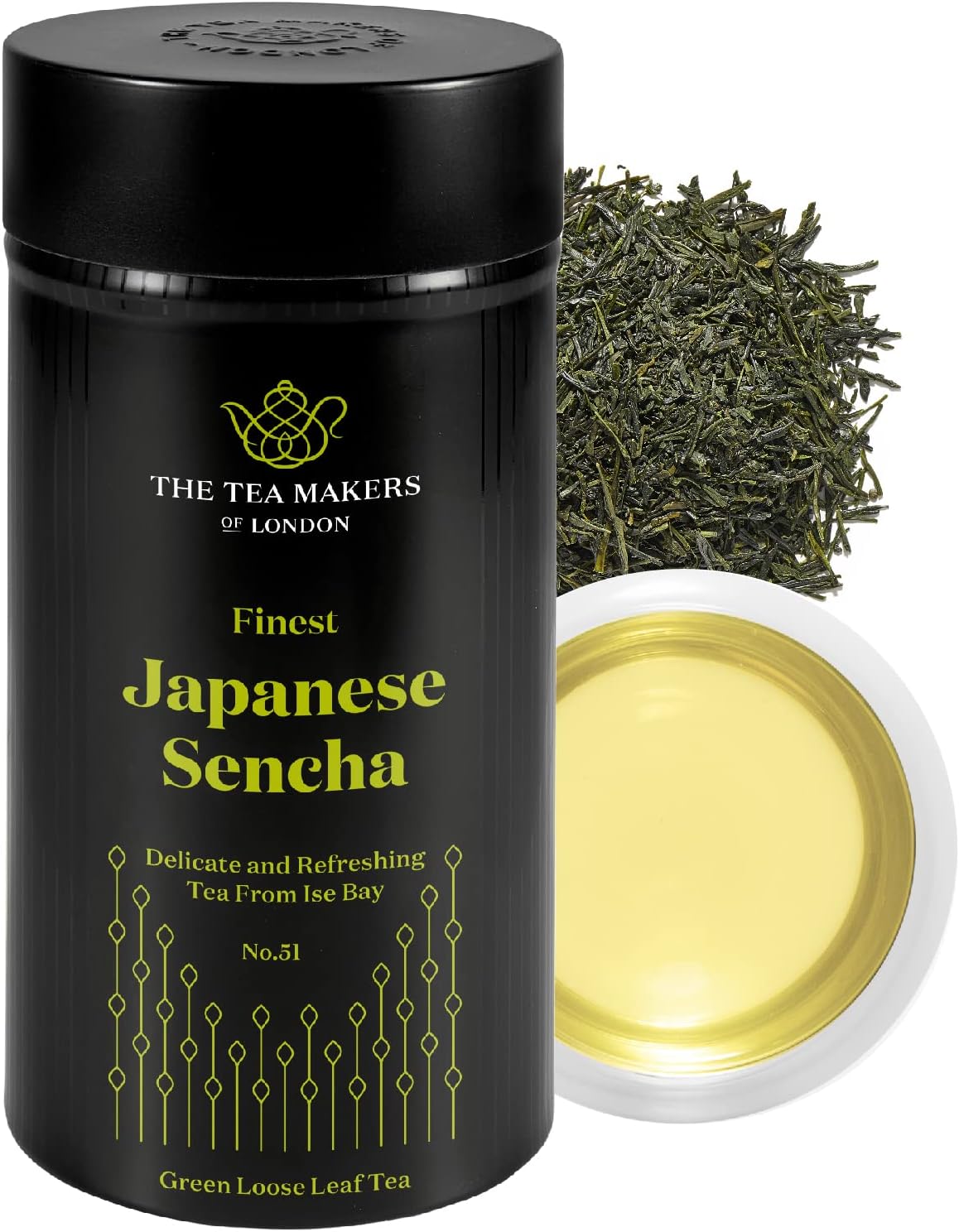The Tea Makers of London Japanese Sencha Green Loose Leaf Tea 125 g Caddy