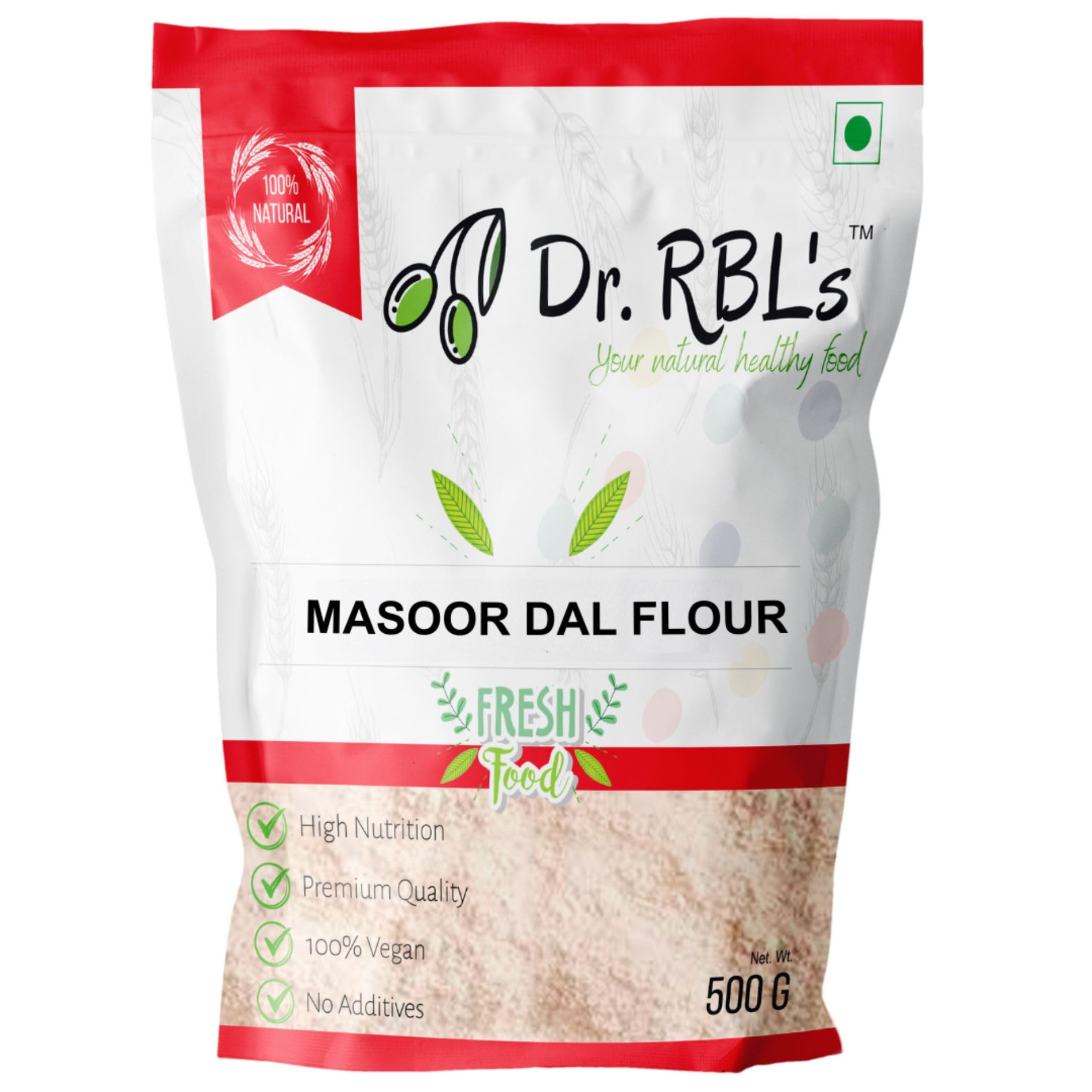 Dr. RBLs Masoor Dal Flour | Red Lentil Powder | Masoor Dal Ka Atta (500 Grams) (B0CHQH9ZGD) Amazon Price History, Amazon Price Tracker