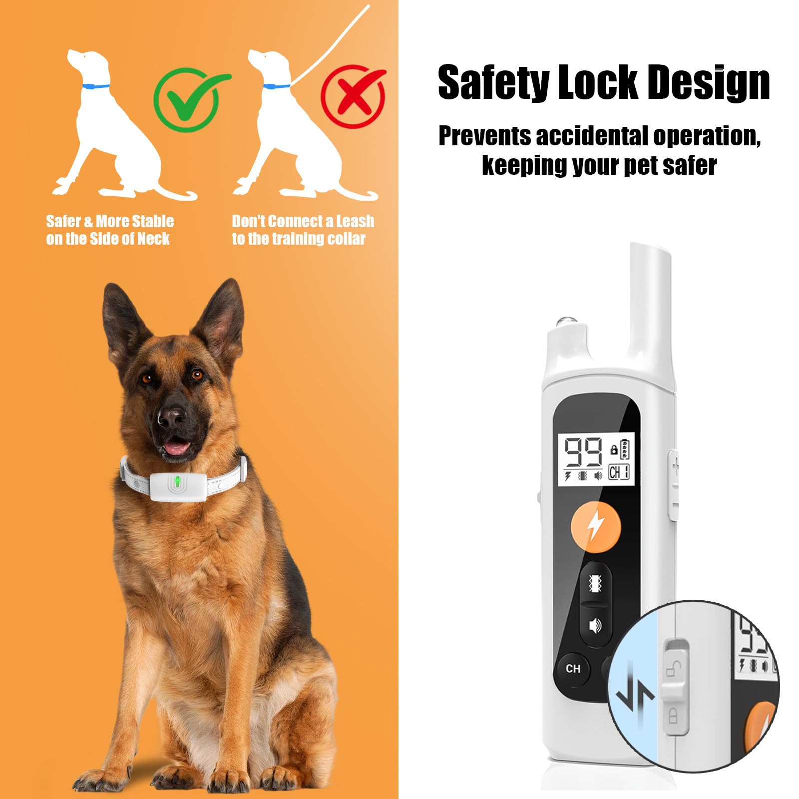 Cloture Electrique pour Chien, 3 Modes Clôture Anti-Fugue, Collier Anti Fugue Chien sans Fil GPS, Étanchéité IP67, Rayon 20-800m, Collier de Dressage【Uniquement pour Une Utilisation en Extérieur】