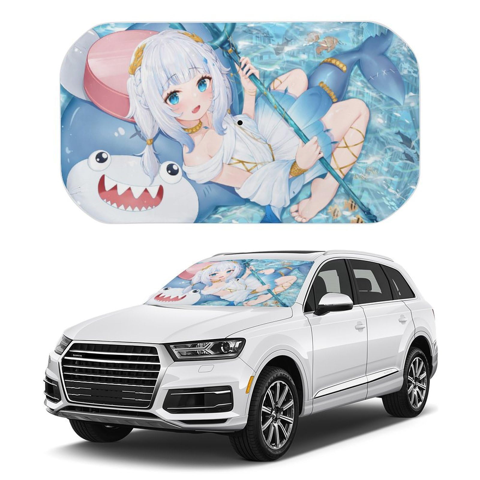 Amazon.co.jp: 車用サンシェード VTuber がうる・ぐら サメ