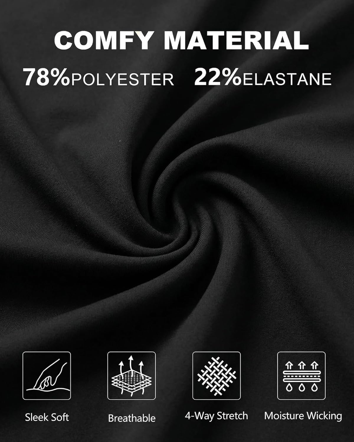 Coume 3 Pack Women's Maternity Pants Over The Belly Pregnancy Yoga Pants Stretchy Loose Wide Leg Trousers with Pockets - Image 4