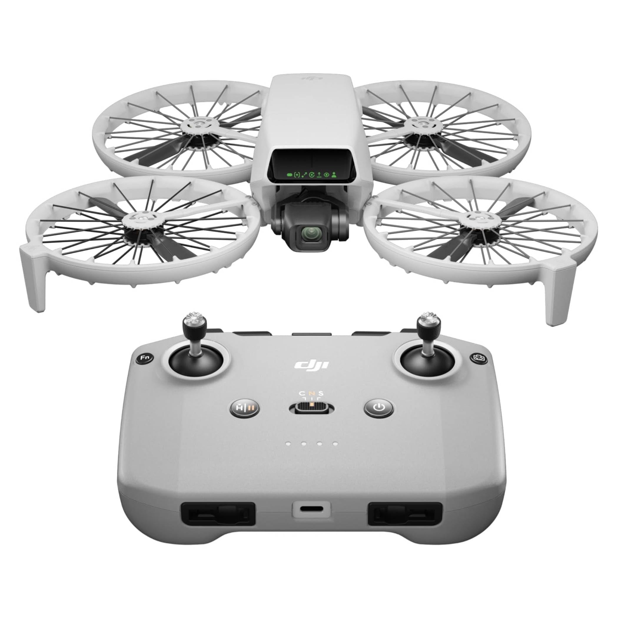 DJI Flip (RC-N3), Drone with 4K UHD Camera for Adults, Under 249 g, 3-Axis Gimbal Stabilization, 44000ft/13km Video Transmission, Palm Takeoff, Auto Return, 31-Min Flight Time, Intelligent Flight