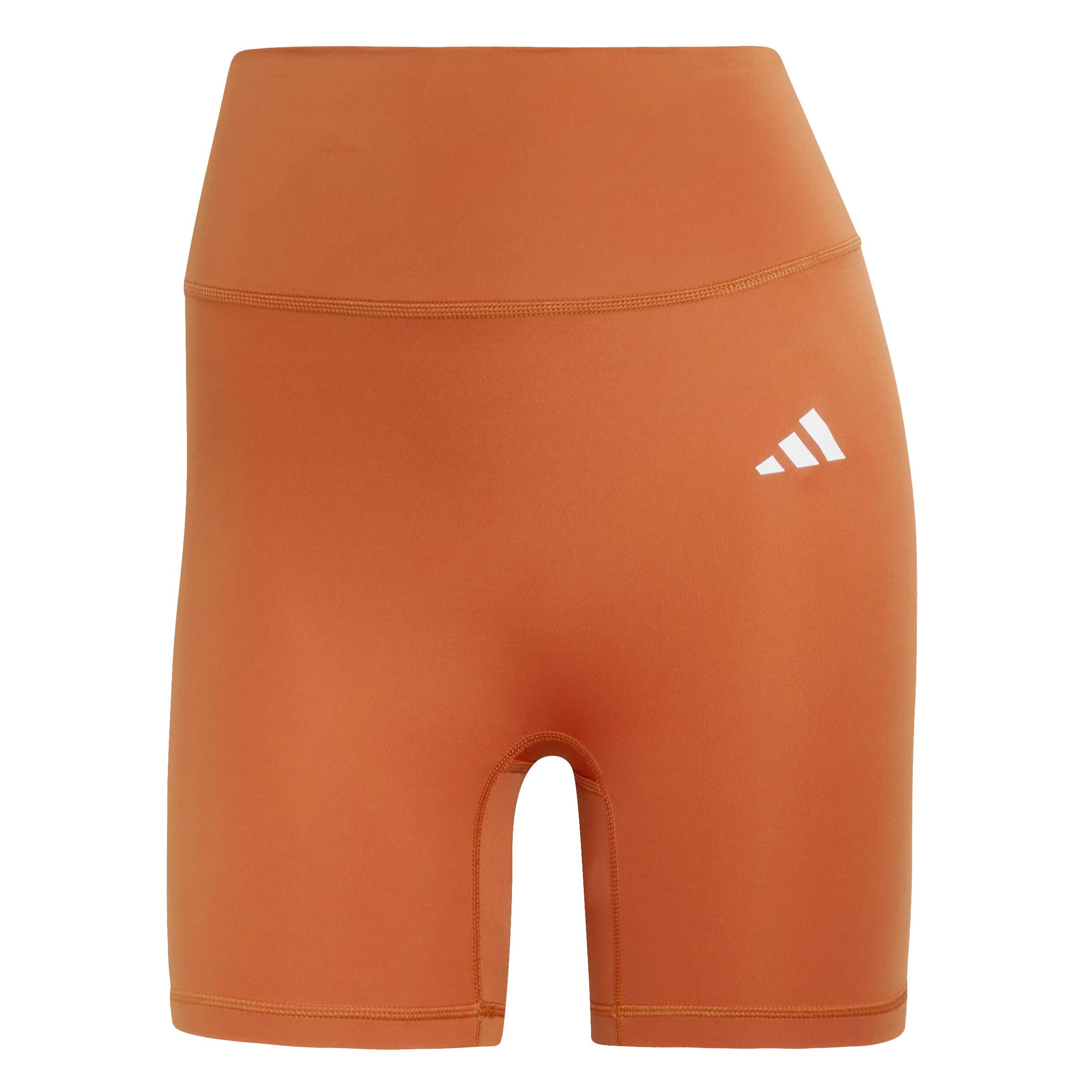 adidas Women's Optime Essentials Workout Short Leggings, Fox Orange, XL