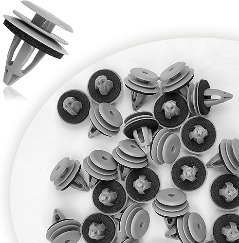 30 piezas de nylon gris puerta Trim Panel Retenedor Compatible con BMW 51418224781 51410407983 51430141025