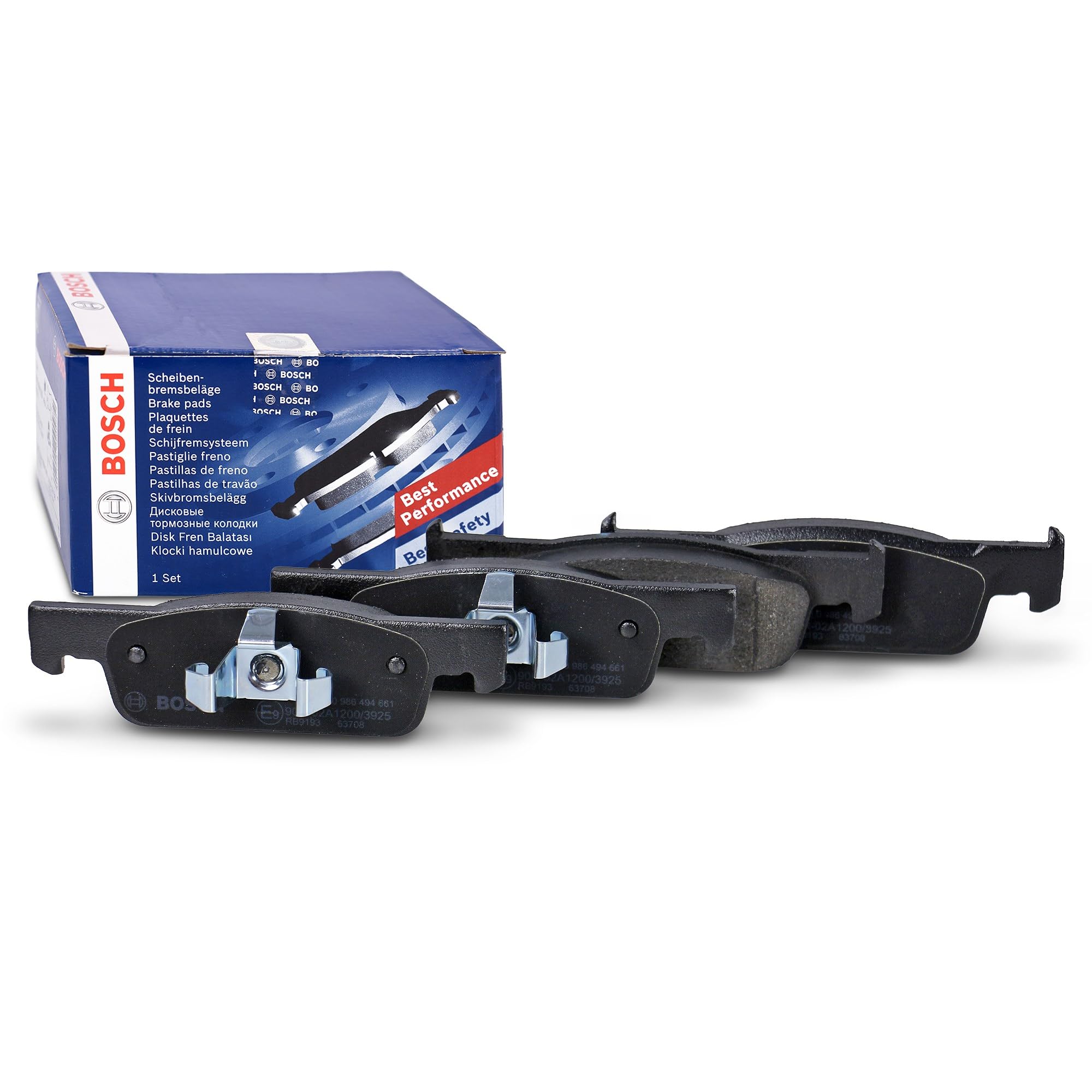 Bosch Fren Balatası, Ön Renault Clio IV (2012-2021), Symbol III (2013+), Dacia Logan (2012+), Sandero (2012+) 140.2(W) x 17.2(T) x 40(H) mm 986494661 BP1506