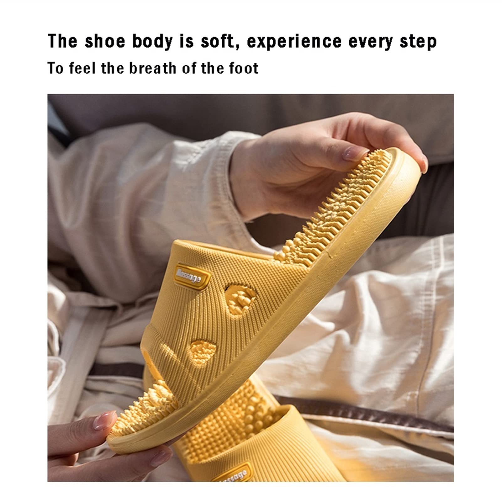 Zapatillas de Hombre, Zapatillas de Verano para Mujer, Zapatillas de Verano para Mujer, Zapatillas de baño, Ducha, SPA, acupresión, reflexología.