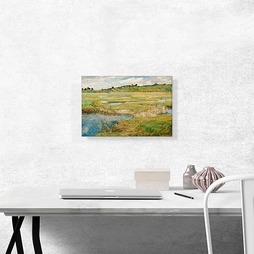 Miniatura 2 de ARTCANVAS The Concord Meadow - Concord, Massachusetts 1891 Canvas Art Print Stretched Framed Painting Picture Poster Giclee Wall Decor by Childe