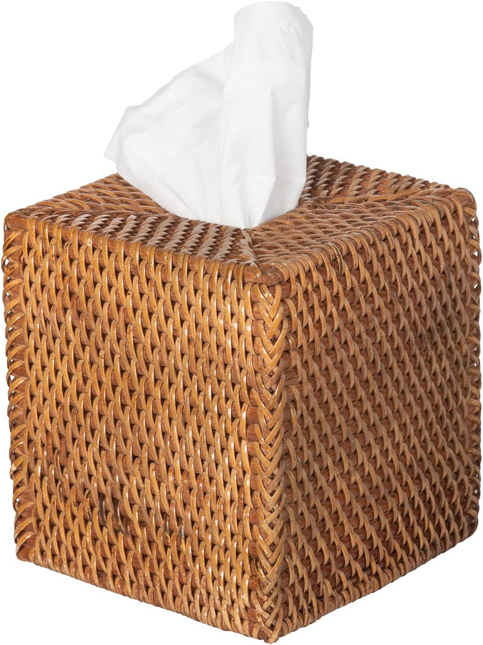 Kouboo Loma Square Rattan Tissue Box Cover (Brown)