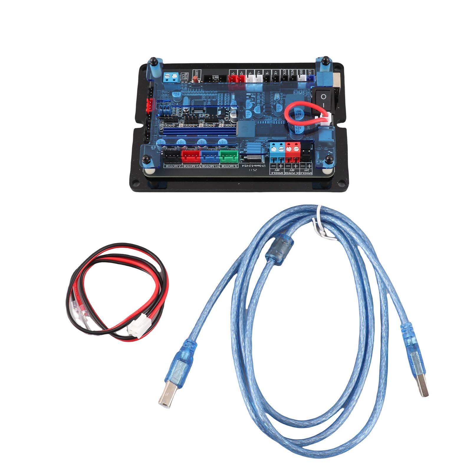 FTVOGUE Tablero Controlador GRBR de 32 Bits 3 Ejes CNC CNC Paseador del Motor del Motor Paso a Paso con la Unidad de Ejes de Doble Y para la Máquina de Grabado de la Carpintería