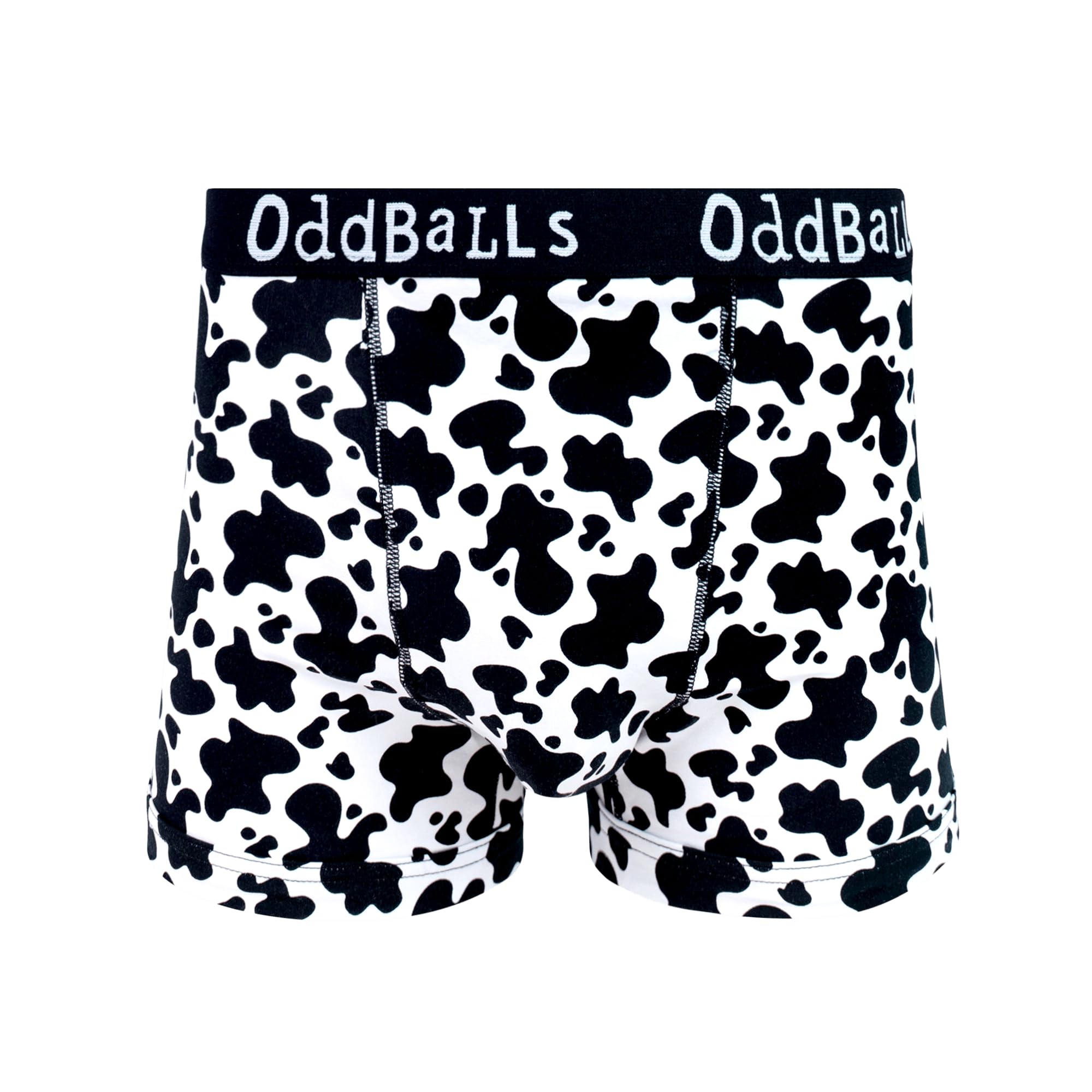 Oddballs Men's Fat Cow Boxers – 1 Pack, Classic Fit Cotton Boxer Shorts, Underwear With Elastic Waistband – Breathable, Soft Boxer Briefs (Uk, Alpha, M, Regular, Regular, )