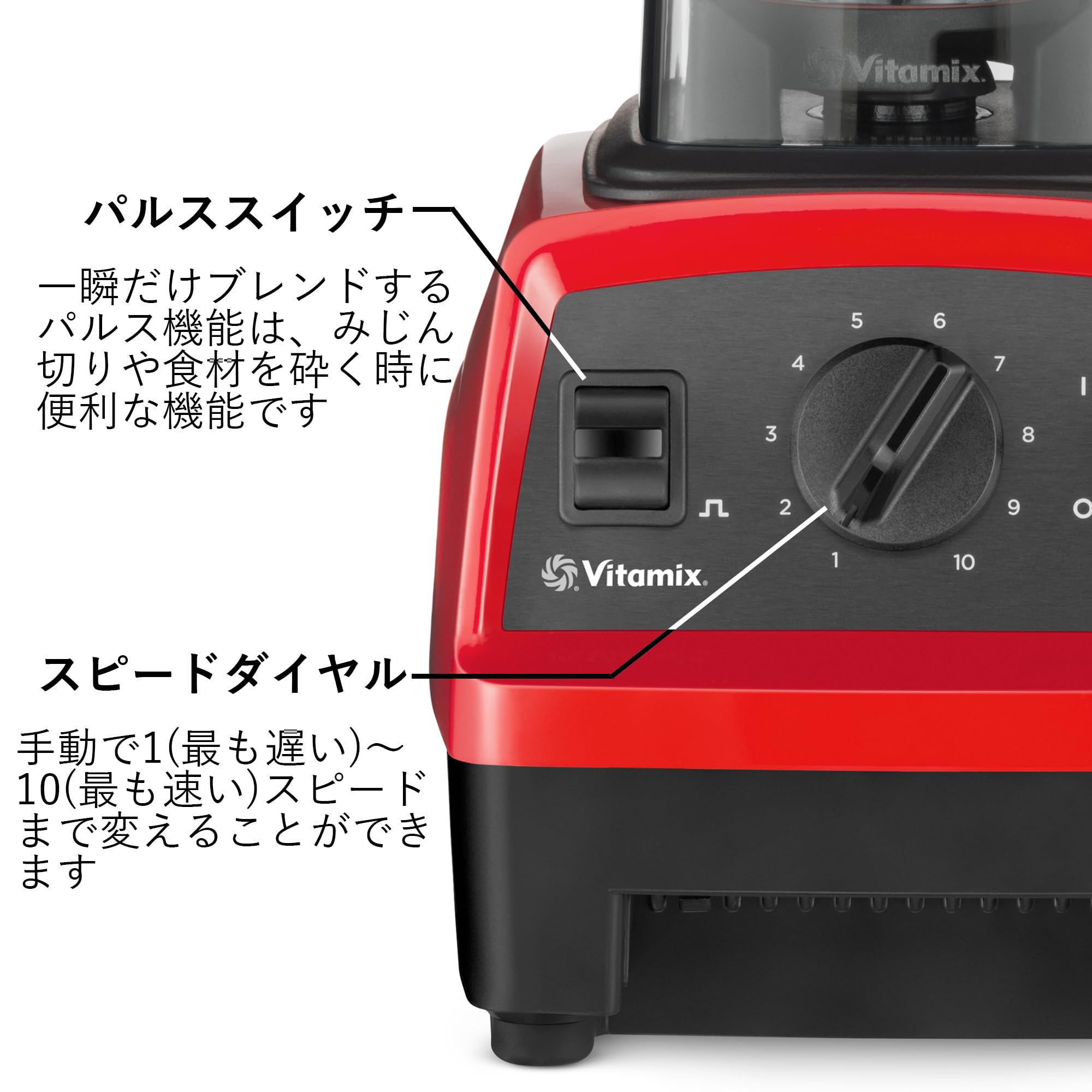 Amazon | 【公式】Vitamix E310 レッド ミキサー 限定特典付き 1