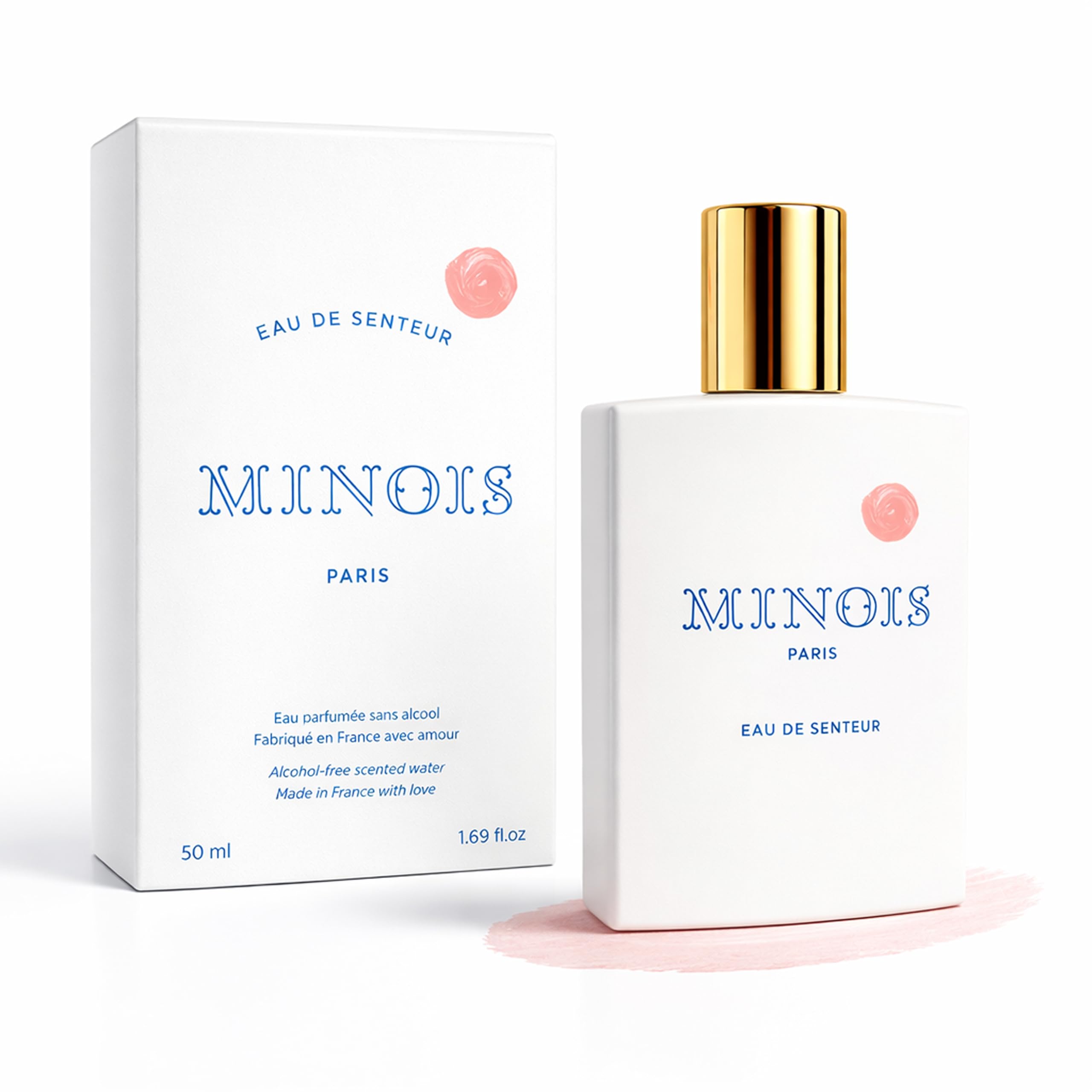 Minois Paris Eau de Senteur Bébé & Enfant - Parfum Bébé Sans Alcool, Fleur d'Oranger & Jasmin, Floral et Fruité - Cadeau Naissance, Eau de Toilette Dès la Naissance, Made in France - 50ml