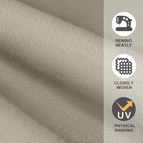 Miniatura 7 de EliteShade USA Sunumbrella - Funda de repuesto de 7.5 pies con 6 varillas para sombrilla de patio (solo el toldo) (beige)