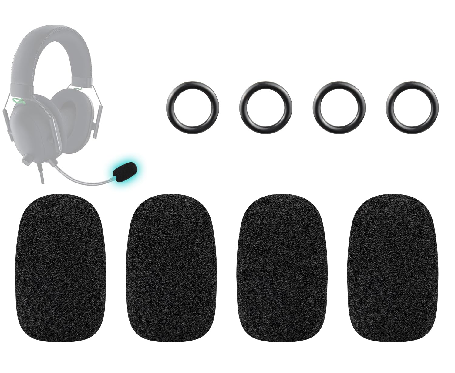 Amazon.com: SOULWIT 4Pcs Microphone Cover for Razer BlackShark V2