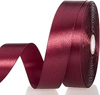 Vista 37 de Cinta de satén sólida de 1 pulgada de oro champagne, 50 yardas de cinta de tela para manualidades, envoltura de regalos, ramos florales, decoración