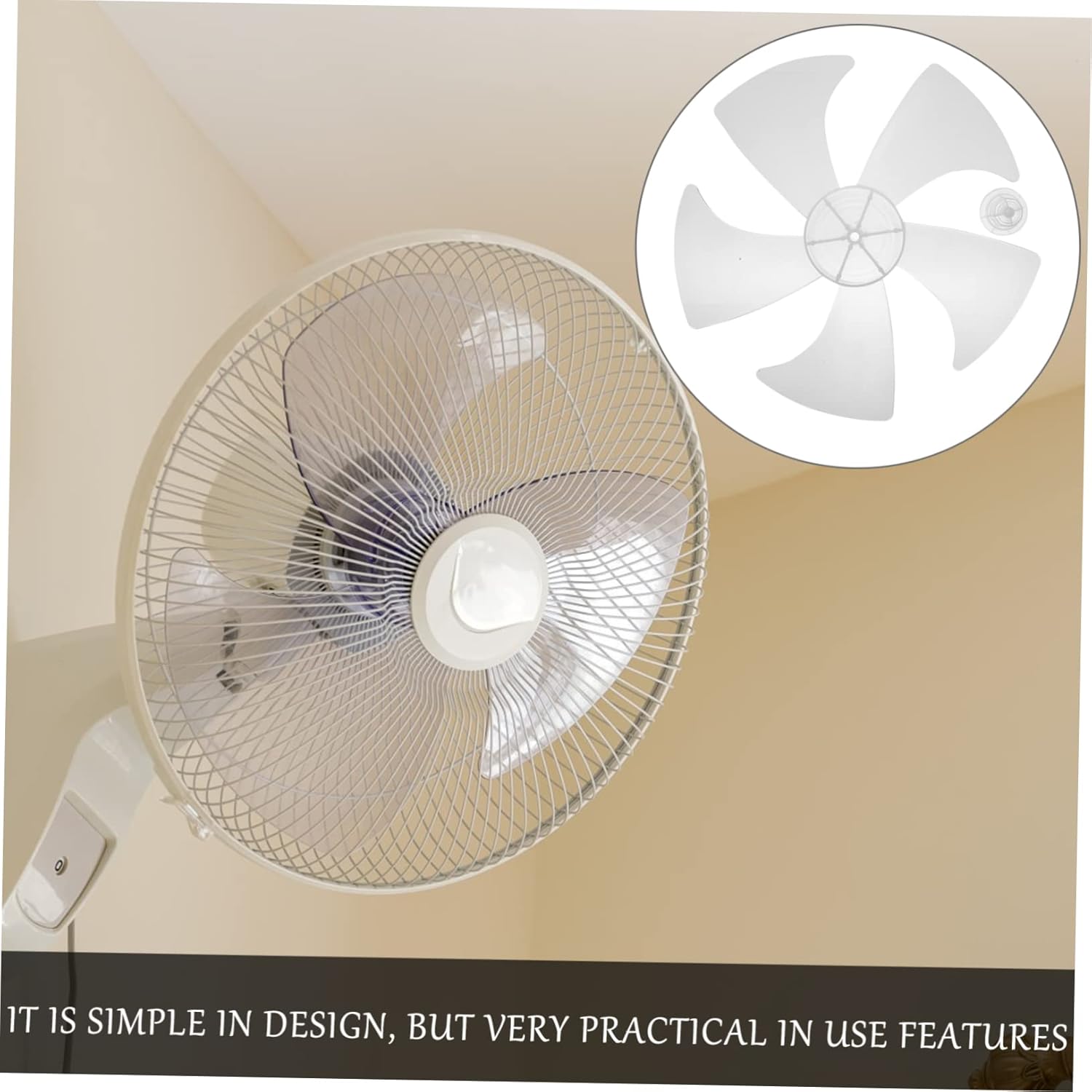 3pcs 14 Floor Fan White Fan Stand up Freezer Plastic Tables Pedestal Fan Replacement 16 Inch Fan Replacement Plastic Fan Blades Silent Fan Blades Floor Fan Supply Part
