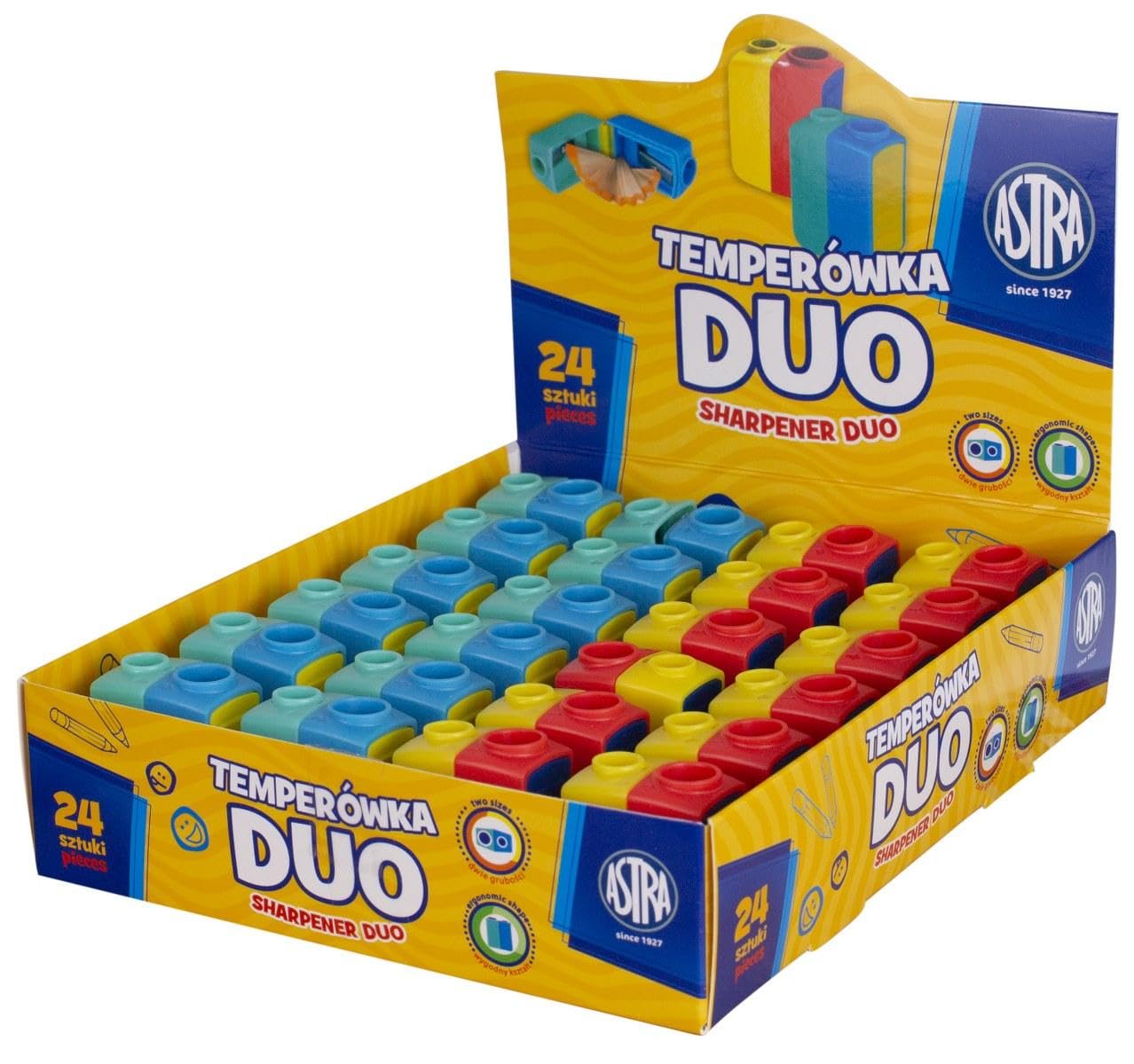 Astra temperówka podwójna z pojemnikiem Duo