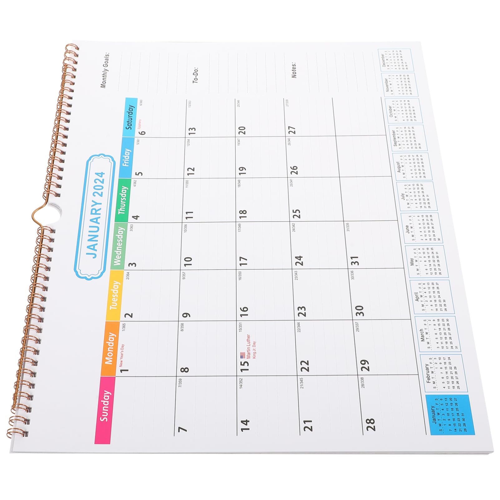 Tofficu 2stücke Kleinwandkalender Monate Hängender Monatskalender Für Zuhause Büro Schule Praktischer Countdown-kalender Mit Einfachem Design Für Organisation Von Terminen Und