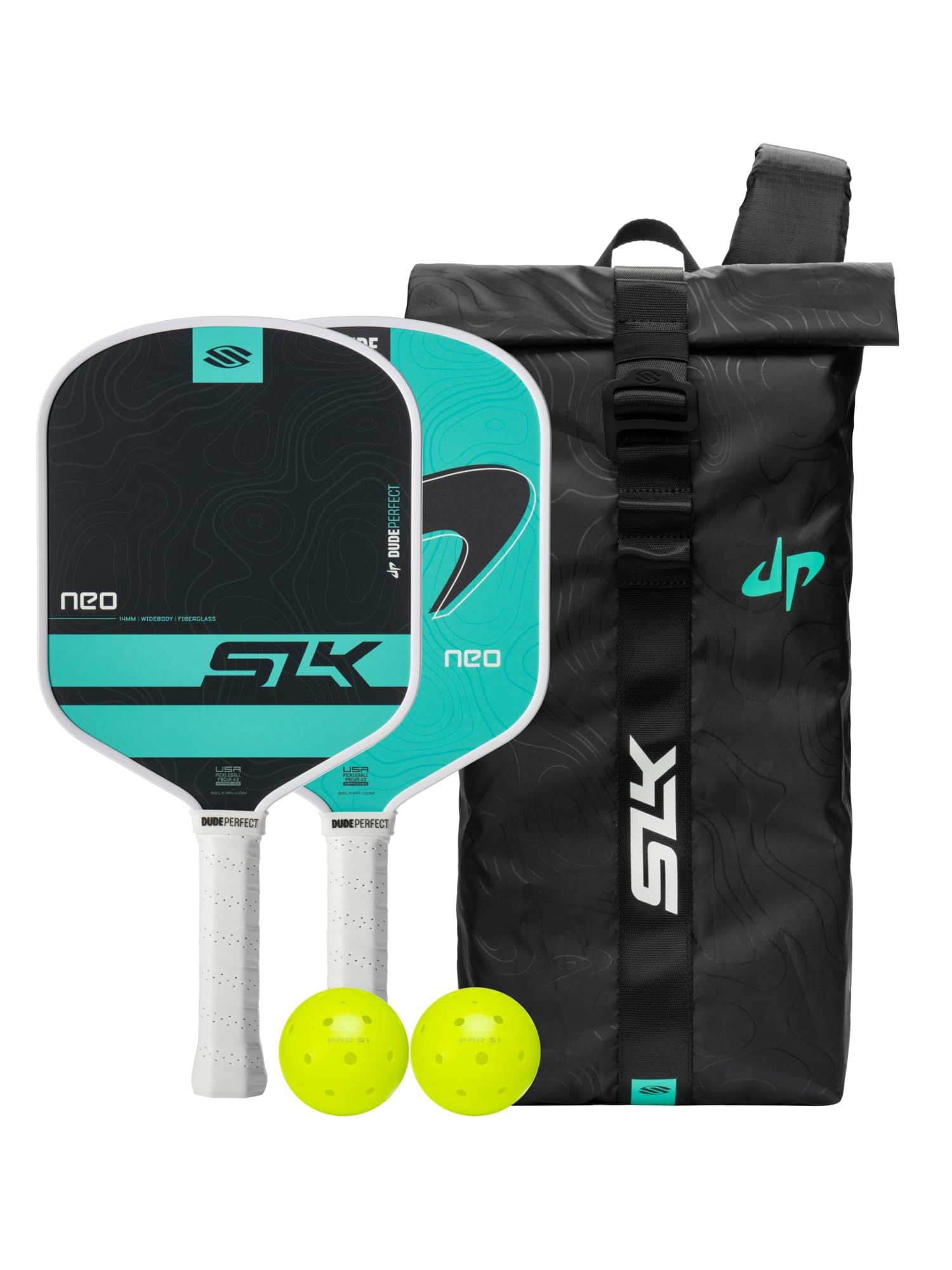 SLK by Selkirk Dude Perfect Collection | Branchenführende Technologie für die nächste Generation von Pickleball-Spielern | Entworfen in den USA | Limited Edition Paddel