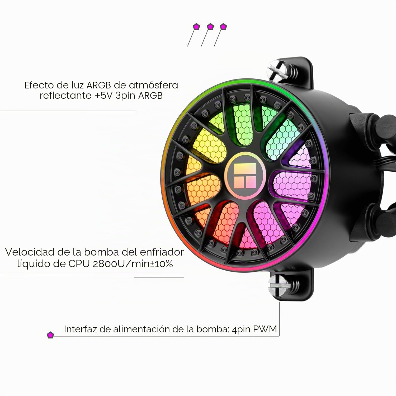 TR-Thermalright AQUA ELITE 240 V6 ARGB Negro Enfriador líquido, Refrigeración Aio 240 mm, Ventiladores Dual PWM - ARGB, para AMD AM4/AM5, Intel LGA1851/1700/115x/1200 (negro)