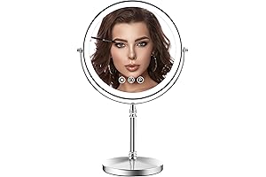 9" 1X/10X Magnifying Lighted Makeup Mirror