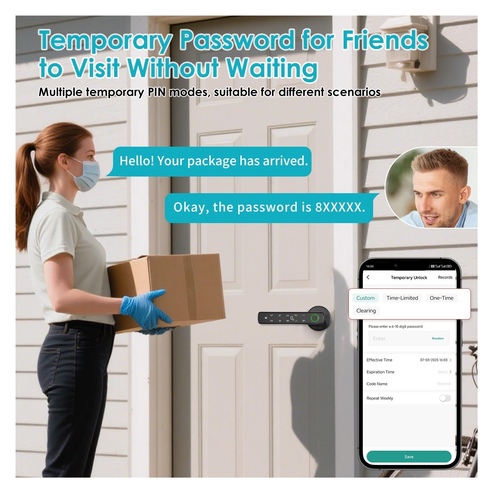 Inteligentny zamek do drzwi, Inteligentny biometryczny zamek do drzwi Bluetooth Elektroniczny zabezpieczający ochrony automatyki domowej