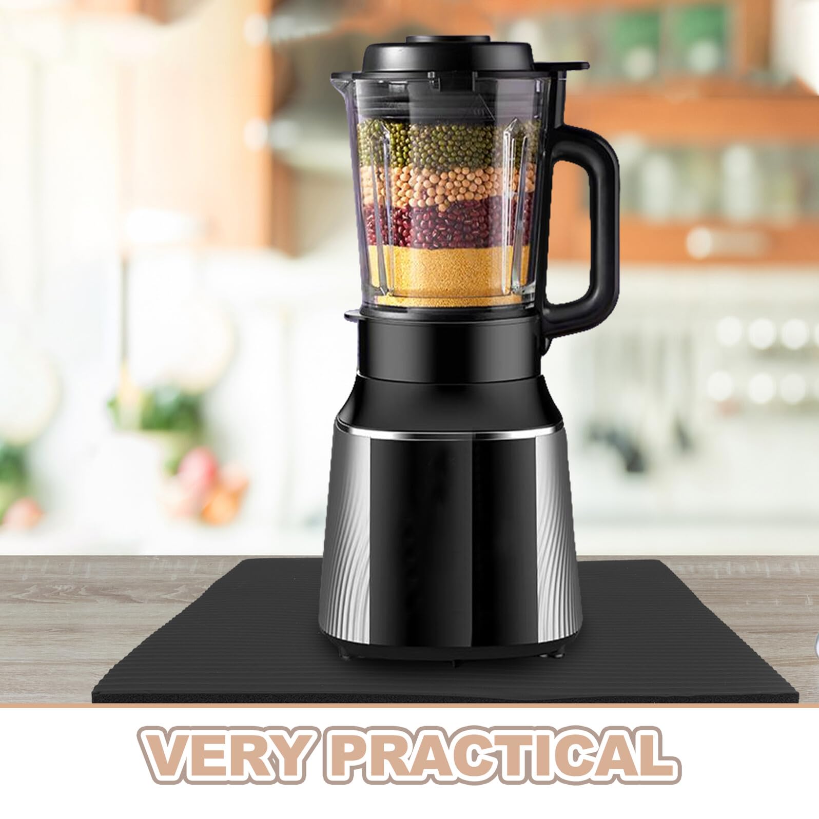 Anti-Vibrations-Geräuschreduzierung Pad für Mixer und Mixer - 7,6 cm rutschfeste stoßdämpfende Matte - Schalldämpfende Küchengeräte Matte für Vibrationsprävention und leisen Betrieb