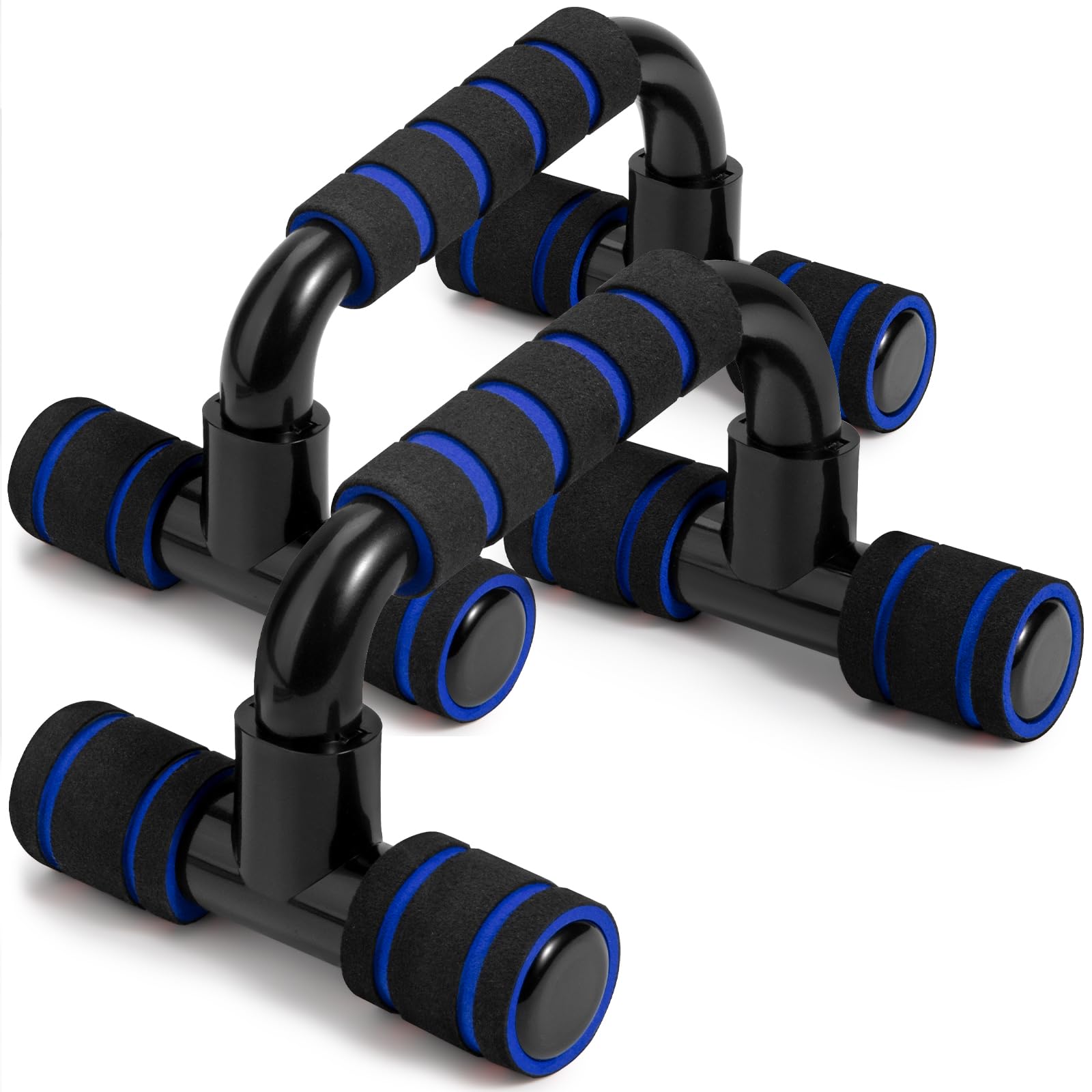 Photo 1 of Citufuol Ergonomic Push Up Bars (2 Pack) - Portable Push Up Handles for Men & Women, Ideal for Home, Gym, or Floor Workouts – Deep Muscle and Strength Training – Blue