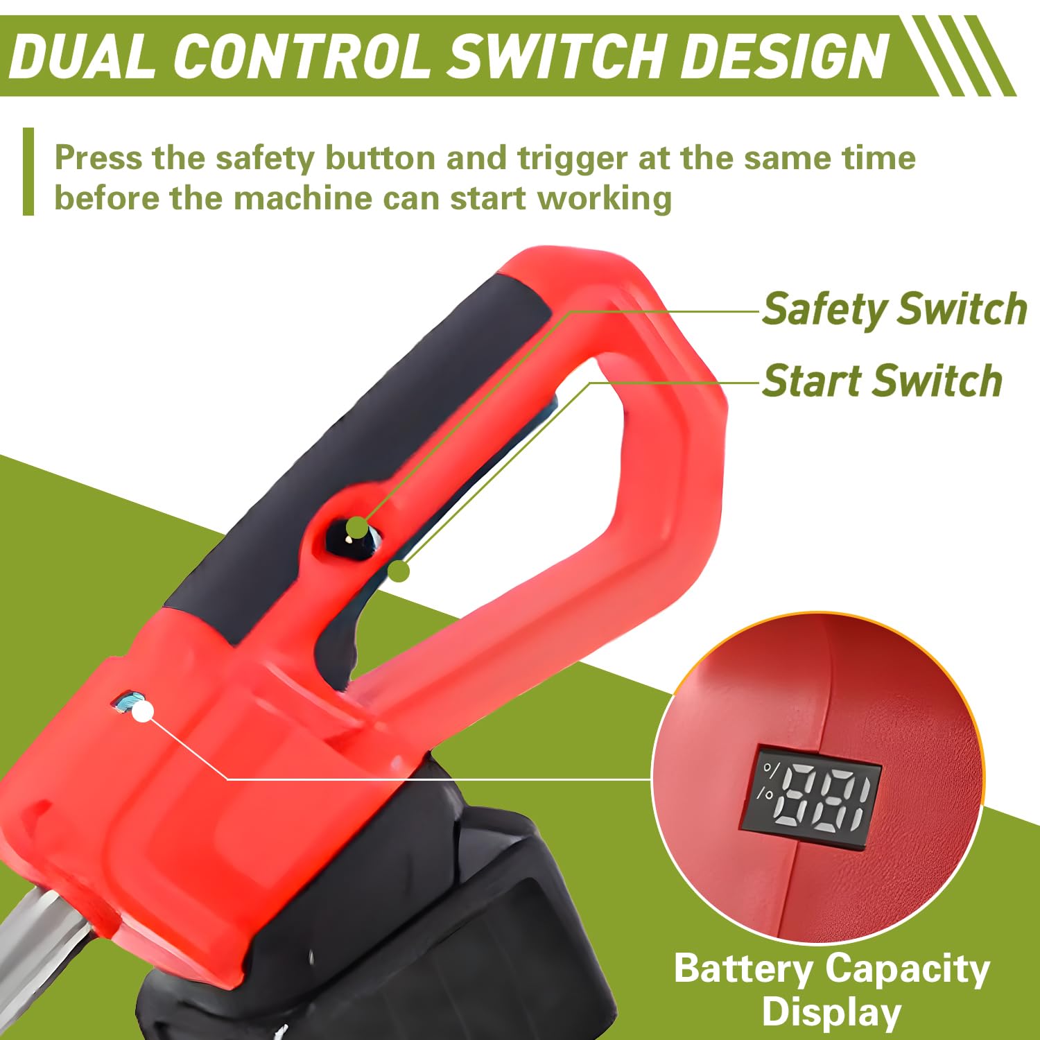 Coltivatore senza fili, motocoltivatore elettrico portatile, motozappa da giardino a batteria, con batterie da 4/6 Ah e display di potenza per frutteto, fattoria, giardino, cortile