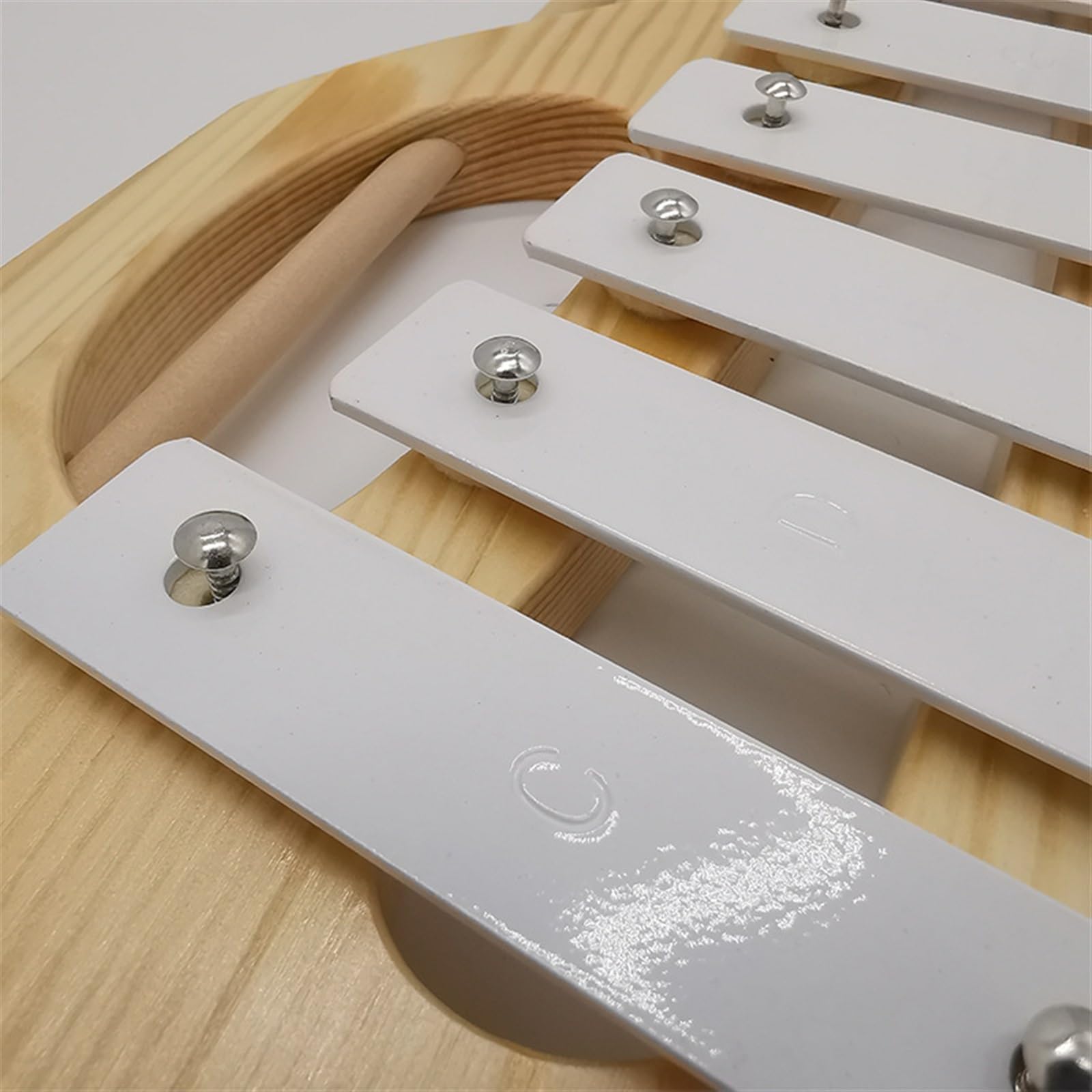 Xilófono portátil, instrumento de percusión Glockenspiel con placa de aluminio de 8 notas Carillón Instrumento Percusión
