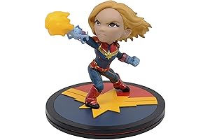 Captain Marvel Q-Fig Diorama: Iconic Pose of the Cosmic Heroine
