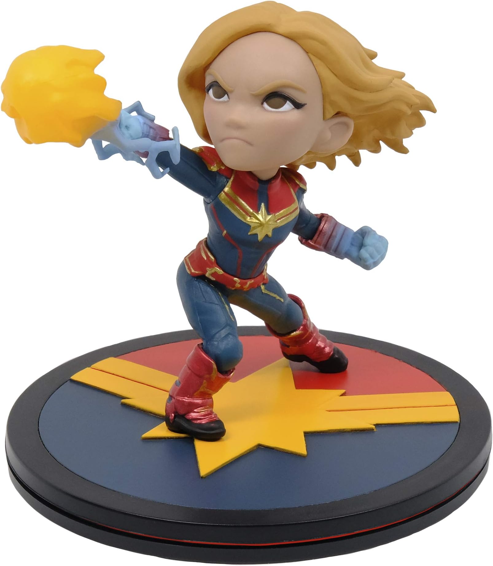 Quantum Mechanix Captain Marvel Q Fig Diorama Standard Blue